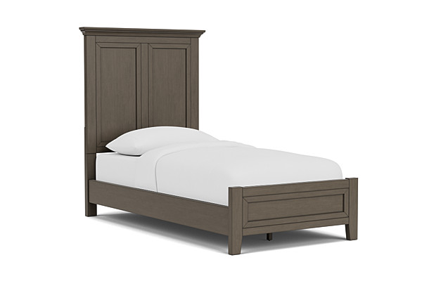 San Mateo Grey Panel Twin Bed
